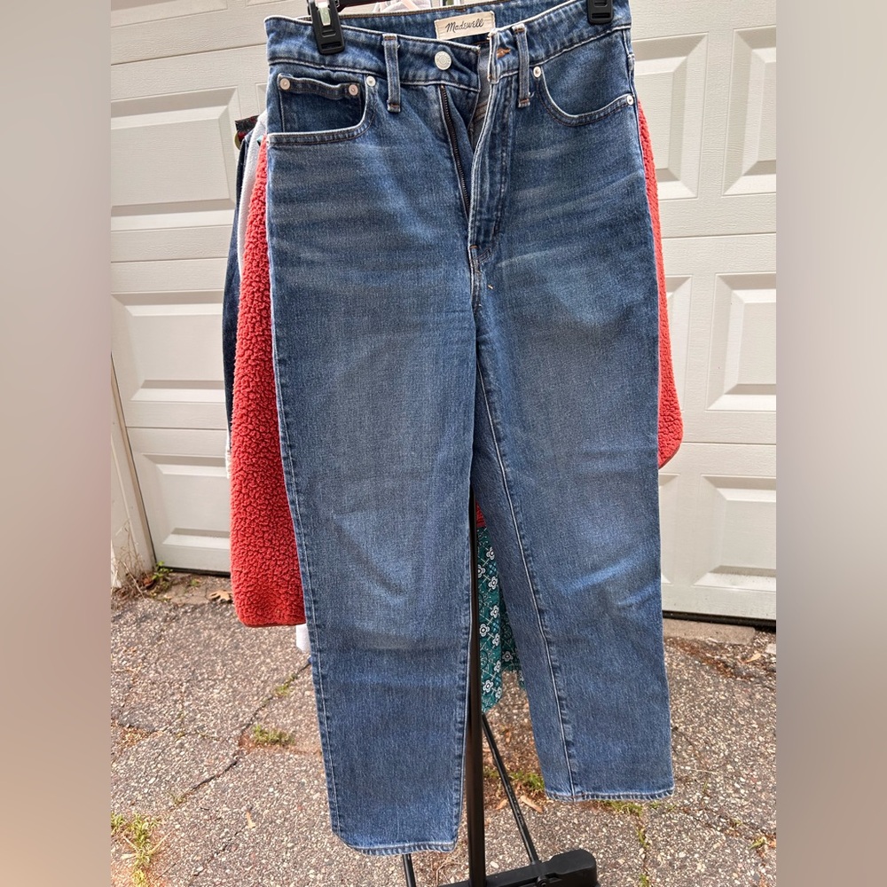 Madewell Blue Straight Leg Jeans